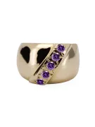 Artesanía vintage Anillo Alejandrita Oro amarillo de 14 quilates vrc036y